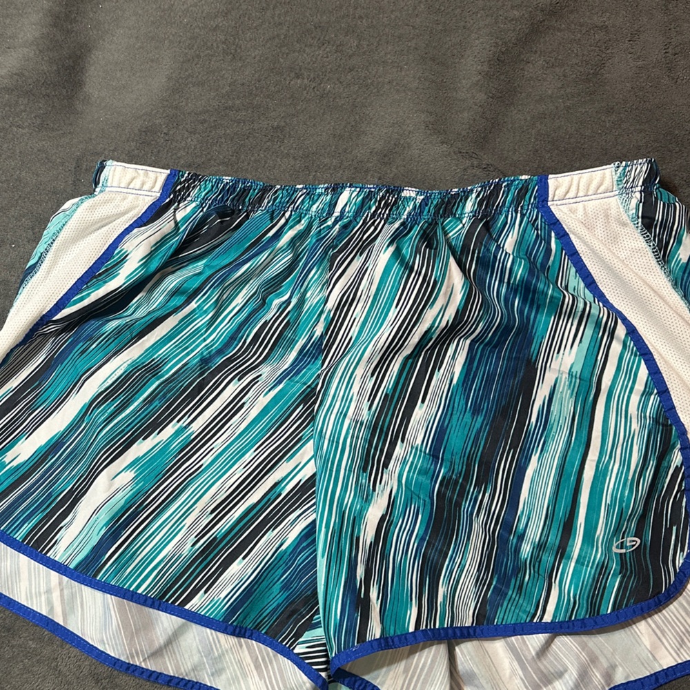 C9 by Champion Blue and White Athletic Shorts